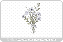 Flowers Bouquet SVG PNG DXF Product Image 1