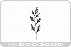 Botanical Branch SVG PNG DXF Product Image 1