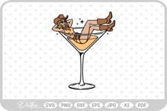 Cowgirl Cocktail SVG PNG DXF Product Image 1