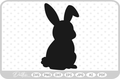 Bunny Rabbit Easter Spring Time SVG PNG DXF Product Image 1