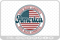 USA America Flag Stars and Stripes SVG PNG DXF Product Image 1