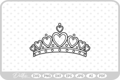 Crown Tiara SVG PNG DXF Product Image 1