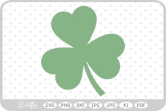 Clover Lucky Shamrock St Patricks Day SVG PNG DXF Product Image 1