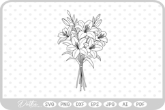 Flowers Bouquet SVG PNG DXF Product Image 1