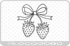 Strawberries SVG PNG DXF Product Image 1