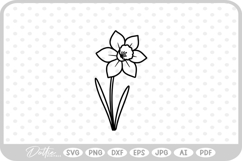 Daffodil Spring Flower SVG PNG DXF Product Image 1