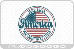 USA America Flag Stars and Stripes SVG PNG DXF Product Image 1