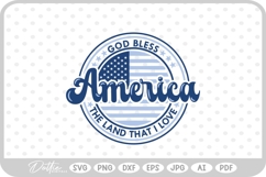 USA America Stars SVG PNG DXF Product Image 1
