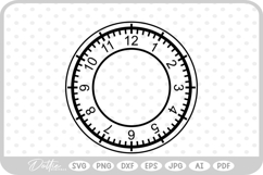 Clock Face SVG PNG DXF Product Image 1