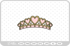 Crown Tiara SVG PNG DXF Product Image 1