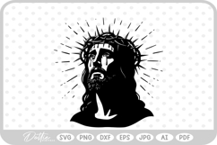 Jesus Face SVG PNG DXF Product Image 1
