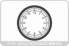Clock Face SVG PNG DXF Product Image 1