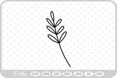 Botanical Branch SVG PNG DXF Product Image 1