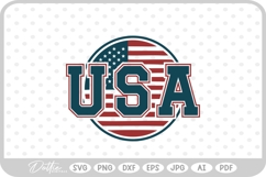 USA America Flag Stars and Stripes SVG PNG DXF Product Image 1
