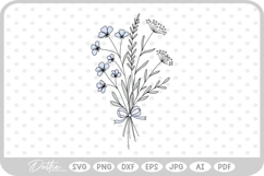 Flowers Bouquet SVG PNG DXF Product Image 1