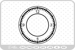 Clock Face SVG PNG DXF Product Image 1