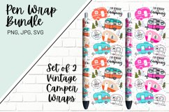 Camping Pen Wrap Bundle- PNG JPG SVG Product Image 1