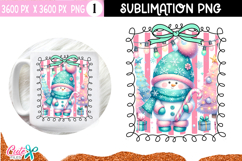 Snowman Sublimation Christmas Craft Designs | Christmas PNG Product Image 2