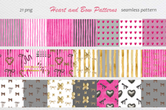 Heart Bows Ribbon Watercolor Clipart Product Image 8