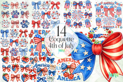 Coquette 4th of July Png Clipart Product Image 1