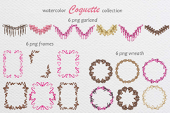 Heart Bows Ribbon Watercolor Clipart Product Image 6