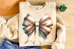 Baseball Coquette PNG, Baseball Bow PNG Sublimation, Sports Product Image 3