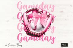 Baseball Coquette Gameday PNG | Baseball PNG Product Image 4