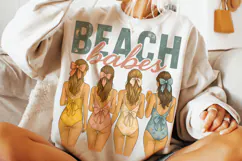 Beach Babes Summer PNG, Vintage Coquette Swimsuit Ladies PNG Product Image 3