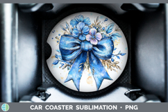GorgeousCoquette Bow Car Coaster design.