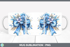 GorgeousCoquette Bow Mug Wrap design.