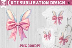 Coquette Bow sublimation | Easter cliparts Product Image 1