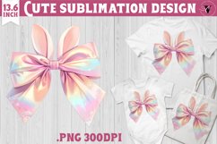 Coquette Bow sublimation | Easter cliparts Product Image 1