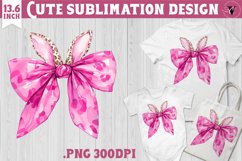 Coquette Bow sublimation | Easter cliparts Product Image 1