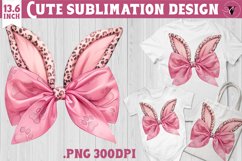 Coquette Bow sublimation | Easter cliparts Product Image 1