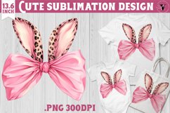 Coquette Bow sublimation | Easter cliparts Product Image 1