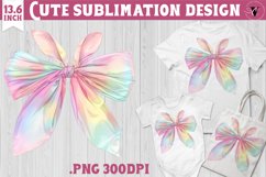 Coquette Bow sublimation | Easter cliparts Product Image 1