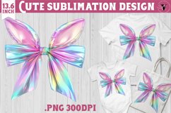Coquette Bow sublimation | Easter cliparts Product Image 1