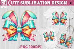 Coquette Bow sublimation | Easter cliparts Product Image 1