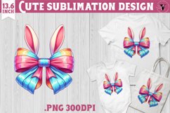 Coquette Bow sublimation | Easter cliparts Product Image 1