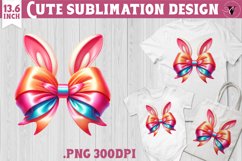 Coquette Bow sublimation | Easter cliparts Product Image 1