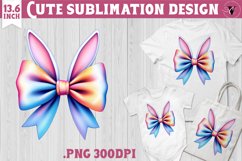 Coquette Bow sublimation | Easter cliparts Product Image 1