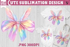 Coquette Bow sublimation | Easter cliparts Product Image 1