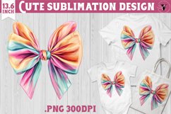 Coquette Bow sublimation | Easter cliparts Product Image 1