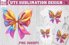 Coquette Bow sublimation | Easter cliparts Product Image 1