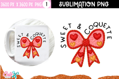 Bow Crochet valentine Sublimation Design