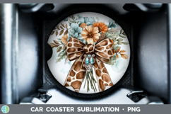 GorgeousCoquette Bow Car Coaster design.