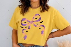 Coquette Bow Halloween PNG, Bow Brushstroke Handdrawn Product Image 4