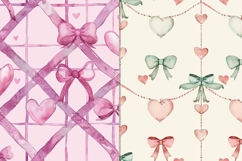 Coquette Bow &amp; Hearts Seamless Pattern Product Image 3