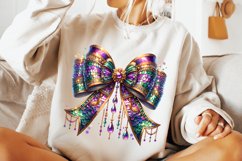 Mardi Gras Coquette Bow PNG, Mardi Gras Sublimation, Bow PNG Product Image 2