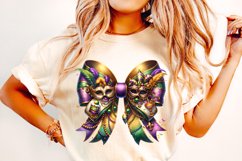 Mardi Gras Coquette Bow PNG, Mardi Gras Sublimation, Bow PNG Product Image 2